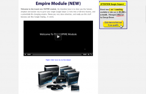 Google Sniper Review - Empire Module