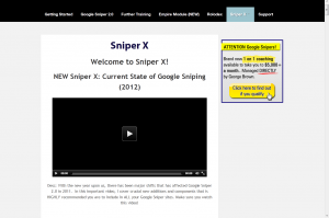 Google Sniper Review - Sniper X