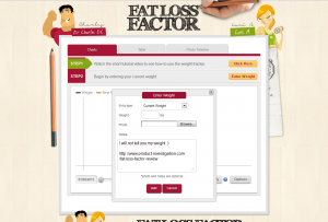 Fat loss factor review - weight tracker