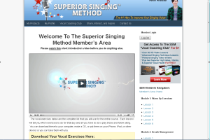 Superior Singing Method review - Members area